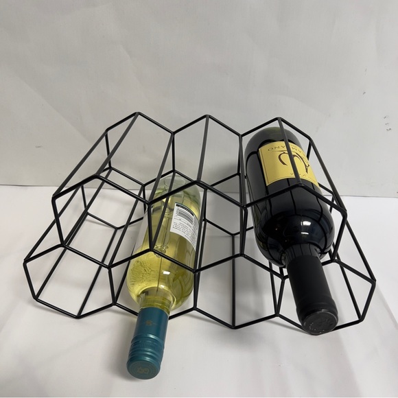 HONEYCOMB Countertop Metal Wine Rack NWOT - Picture 4 of 4